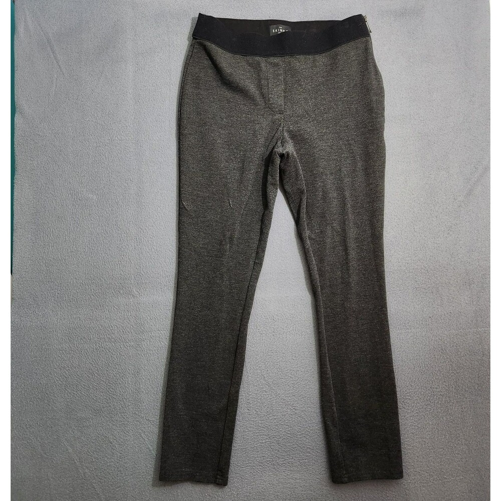 WHBM Women 4 Gray Stretch Low Rise Skinny Ankle Legging Pants